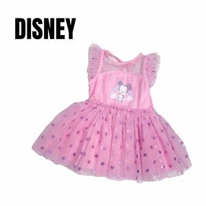 054 Disney 3-6 Month Girl Pink Minnie Mouse Tulle Dress
